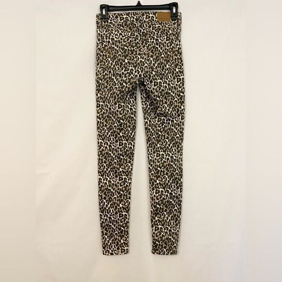 American Eagle stretch high-rise Jeggings in Cheetah / Leopard print size 0 Reg - Picture 3 of 9